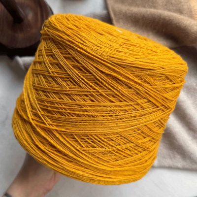 Бобина Supergeelong New25 (100% меринос суперджилонг) (4573, Горчичный 320 м.)