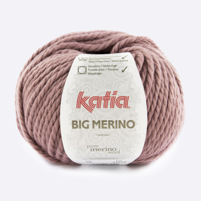 Пряжа Katia Big Merino (778.56, Дарк роуз)