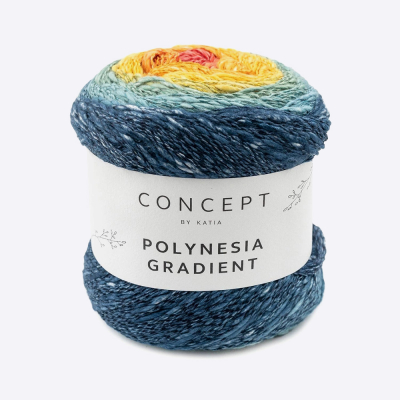 Пряжа Katia Polynesia Gradient (1078.300, Аперольный шторм)