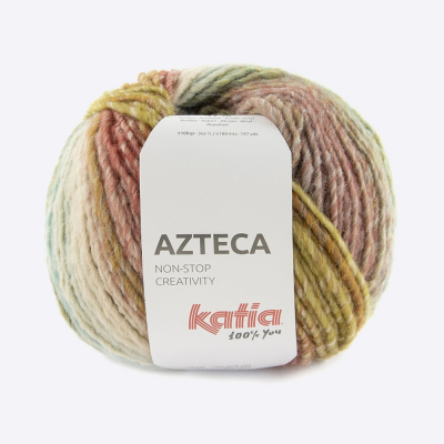 Пряжа Katia Azteca (493.7880, Небесно-розовая осень)