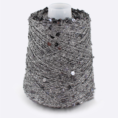 Бобина пайетки Reflex (30% хлопок, 50% пайетки, 20% люрекс), 230 м. (5995 1172, Сталь)