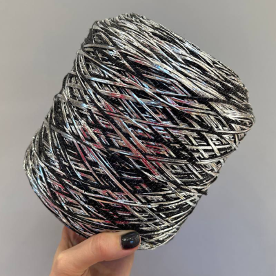 Бобина фольга Emperator (90% меринос, 8% люрекс, 2% ПА). (8152, 180 м, Серебряный графит)