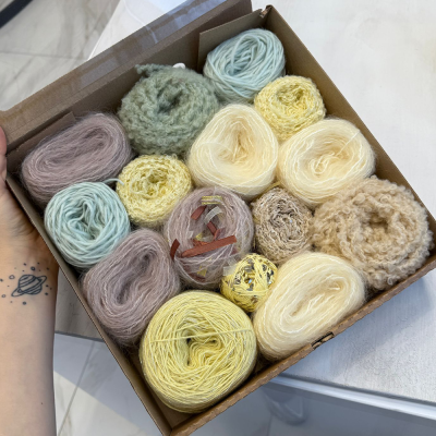 Набор на джемпер из коробочки Magic Box Italy (Лимонная фисташка)