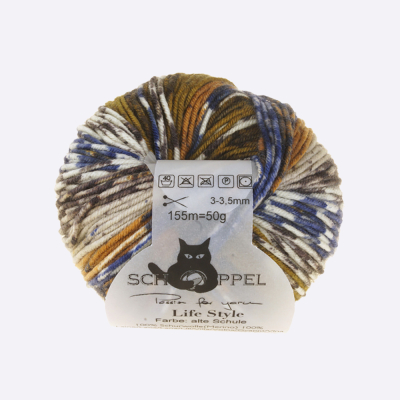 Пряжа Schoppel Life Style (490-2295, Горчичный деним)