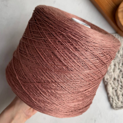 Бобина Mercerizzato 4/10 (100% мерсеризованный хлопок), 500 м. (13115, Какао)