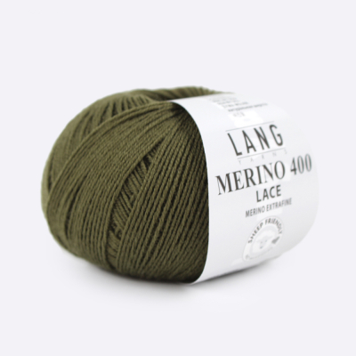 Пряжа Lang Yarns Merino 400 Lace (796.0098, Хаки)
