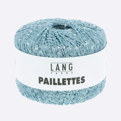 Пряжа Lang Paillettes (39.0020, Освежающий ментол)