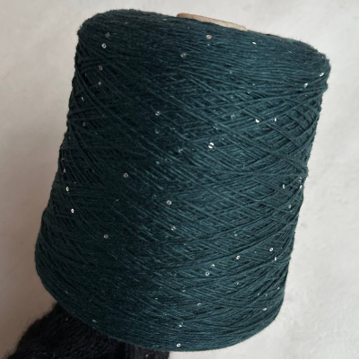 Бобина Cashmere Shine by Loro Piana (97% кашемир, 3% пайетки), 320 м. (64347, Петролио)