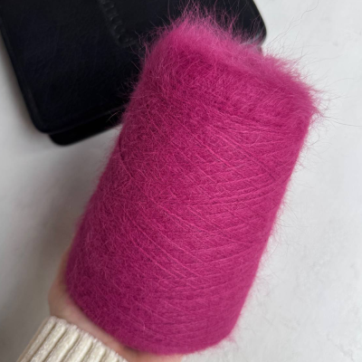 Бобина ангора 90 BELANGOR FRANCE (90% ангора, 10% ПА), 650 м. (Вишневый ликер, 01044)