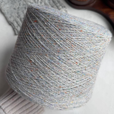 Бобина твид Pirle (55% меринос, 25% шелк, 10% вискоза, 10% Па), 750 м. (Perla Multicolor, Жемчуг)