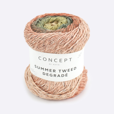 Пряжа Katia Summer Tweed Degrade (1330.103, Бронзовый закат)