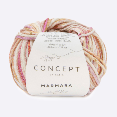 Пряжа Katia Marmara (1273.102, Клубничный ликер)
