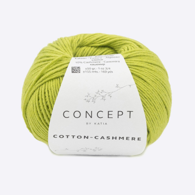 Пряжа Katia Cotton-Cashmere (949.84, Фисташка нью)