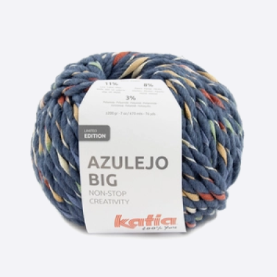 Пряжа Katia Azulejo Big (1286.500, Океан в цвету)