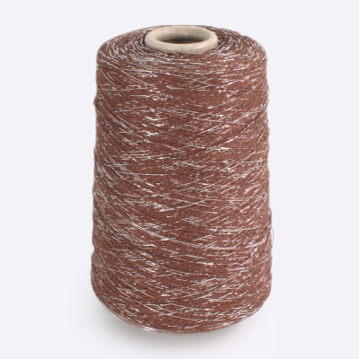 Бобина Shiny Shades (78% вискоза, 12% люрекс, 10% Па), 1600 м. (125, Мускатный орех)