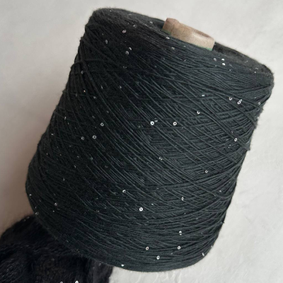 Бобина Cashmere Shine by Loro Piana (97% кашемир, 3% пайетки), 320 м. (81877, Хвоя)