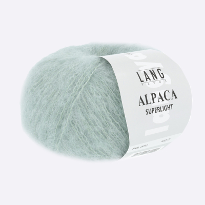 Пряжа Lang Yarns Alpaca Superlight (0092, Снежный ментол)