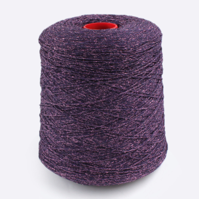 Бобина вискоза Minerva (80% вискоза, 20% люрекс), 380 м. (2581 8004, Сливовица)