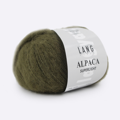 Пряжа Lang Yarns Alpaca Superlight (0098, Хаки)