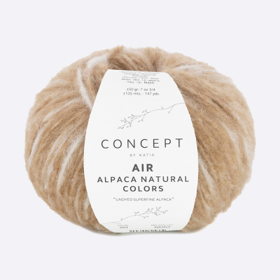 Пряжа Katia Air Alpaca Natural Colors (1340.201, Кемел)