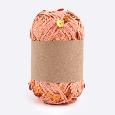 Королевские крафтовые пайетки (Персик с золотом)