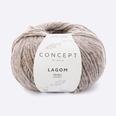 Пряжа Katia Lagom (1107.101, Серо-бежевый)