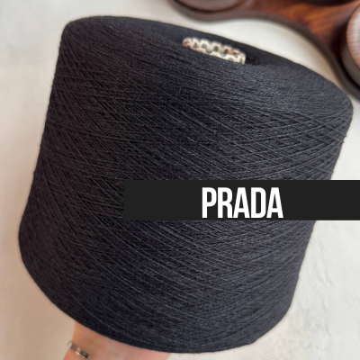 Бобина CASH30 NEW by Biagioli Modesto (30% кашемир, 8% шелк, 63% меринос), 1200 м. (734520, Черный Prada)