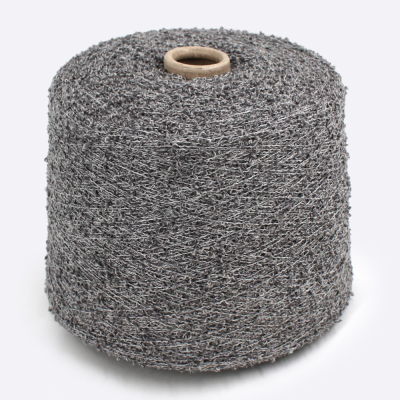 Бобина Fluffy Cashemere (78% кашемир, 18% шелк, 4% ПА), 400 м. (1701, Перец с солью)