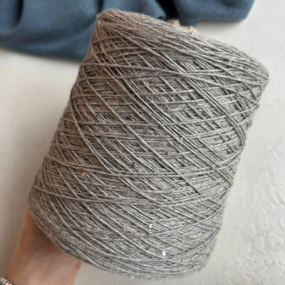 Бобина Cashmere Shine by Loro Piana (97% кашемир, 3% пайетки), 320 м. (3658, Франций)