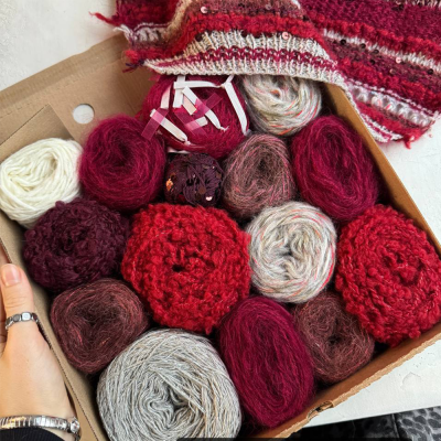 Набор на джемпер из коробочки Magic Box Italy (Красное сухое)