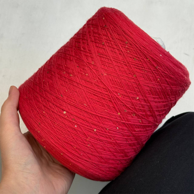 Бобина Aharmonia (90% меринос, 5% хлопок, 5% пайетки), 600 м. (2308, Морошка)