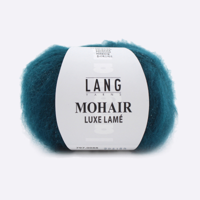 Пряжа Lang Mohair Luxe Lame (797.0088, Изумрудный блеск)