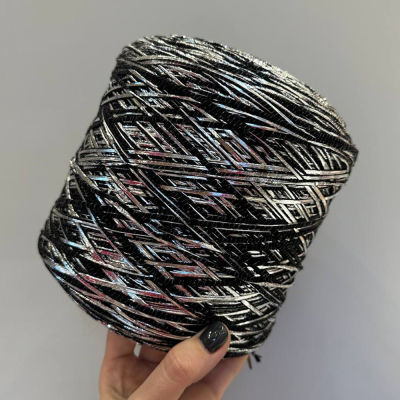 Бобина фольга Emperator (90% меринос, 8% люрекс, 2% ПА). (8156, 180 м, Серебряный оникс)