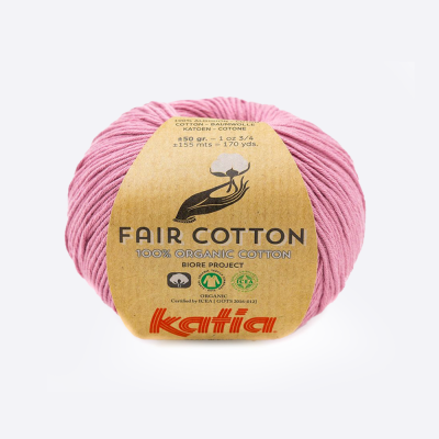 Пряжа Katia Fair Cotton (1018.40, Пыльная роза)