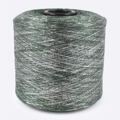 Бобина Shiny Shades (78% вискоза, 12% люрекс, 10% Па), 1600 м. (2030, Хвоя)