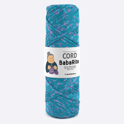 Пряжа полиэфирный шнур BabaRita Tweed  (Баба Рита твид) (Аквамарин)