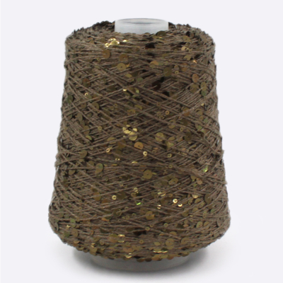 Бобина Пайетки, CARILLON 2000 (50% хлопок, 50% пайетки) 200 м. (5512, Лесная нимфа)