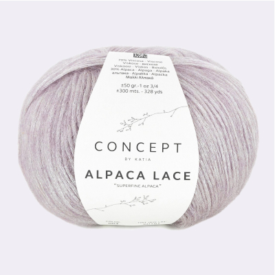 Пряжа Katia Alpaca Lace (1338.84, Пыльный лиловый)