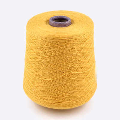 Бобина меринос, CASHWOOL Zegna Baruffa 2/30 (100% меринос), 1500 м. (027595, Желток)