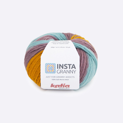 Пряжа Katia Instagranny (1322.102, Лаванда с горчицей)