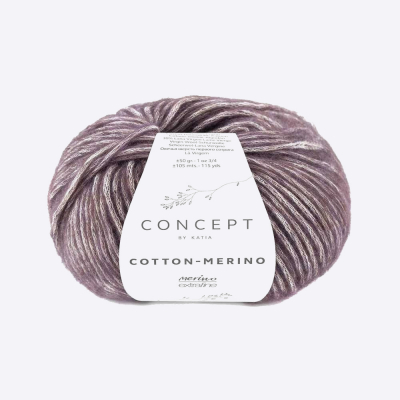Пряжа Katia Cotton-Merino (134, Вишневый капучино) Пряжа Katia Cotton-Merino (134, Вишневый капучино)