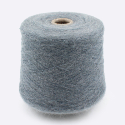 Бобина мохер LOVE ❤ MOHAIR 1/10 (70% кидмохер, 30% нейлон), 1000 м. (P/18 4221, Меланжевый пепел)