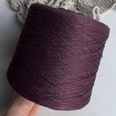 Бобина Lino Fiammato (67% вискоза, 33% лен). (Mauve, Мусака, 450 м.)
