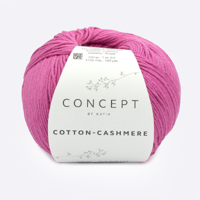 Пряжа Katia Cotton-Cashmere (949.86, Фуксия)