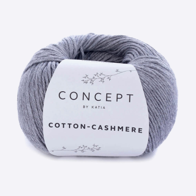 Пряжа Katia Cotton-Cashmere (59, Серый)