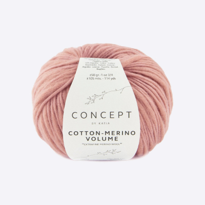Пряжа Katia Cotton-Merino Volume (1296.202, Роуз)