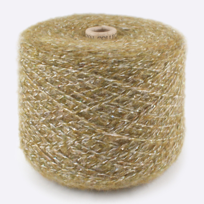 Бобина Stellare (15% кидмохер, 18% меринос, 10% вискоза, 50% ПА, 7% люрекс), 170 м. (621, Олива)