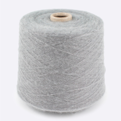 Бобина мохер LOVE ❤ MOHAIR 1/10 (70% кидмохер, 30% нейлон), 1000 м. (9130, Сталь)