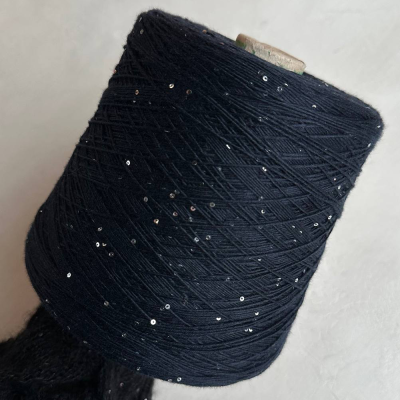Бобина Cashmere Shine by Loro Piana (97% кашемир, 3% пайетки), 320 м. (81852, Сиборгий)