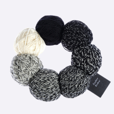 Пряжа Schoppel  Zauber Perlen (1764-2417, Черно-белое фото)